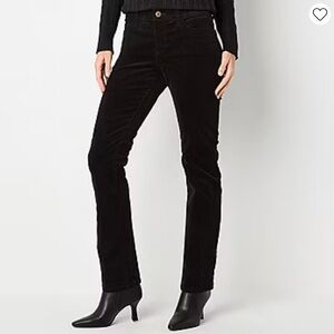 St. John's Bay Secretly Slender Womens Mid Rise Straight Corduroy Pant